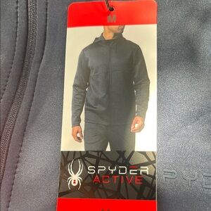 Spyder blue Hooded Jacket zip up